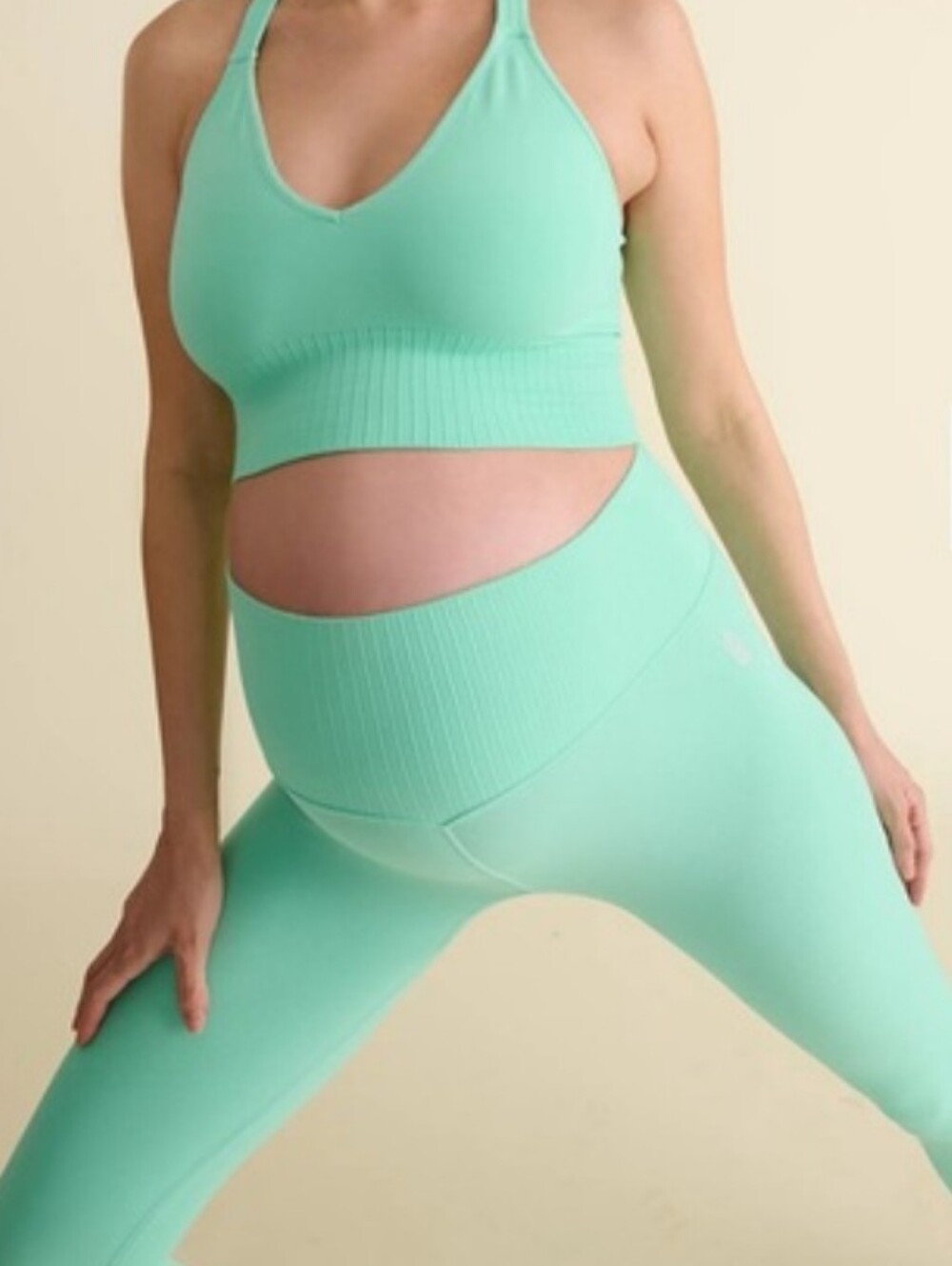 Free People Movement X Hatch NWT Good Karma Aqua Leggings